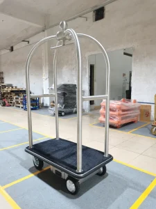 Heavy Duty Electric Luggage Cart 300KG Capacity 30KM Battery Range for Hotel Use