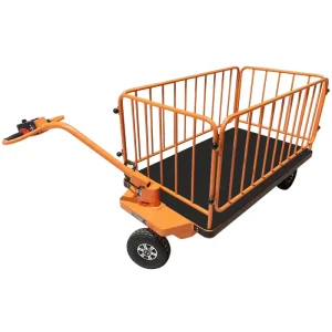 Heavy Duty Electric Platform Trolley Battery Powered Cart for Warehouse