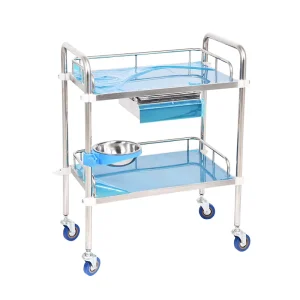 Heavy Duty Instrument Trolley Hospital Furniture Mobile Cart for Aesthetic Clinic & Spa