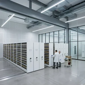 Heavy Duty Manual Compact Rack Shelving System High Density Mobile Mass Shelf for Industrial Storage Cold rolled Steel