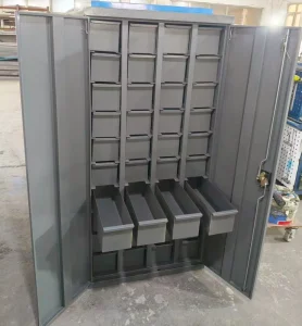 Heavy Duty Metal 40 Drawers Lockable Filing Cabinet with Door 750*520*1600MM Small Bolt Screw Parts Storage