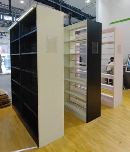 Heavy Duty Metal Bookcase with Woodgrain Finish Adjustable Shelves for Home Office Library Multifunctional Storage Rack