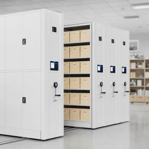 Heavy Duty Metal Mobile Library Shelves Rolling High Density Compact Commercial Archive Office Storage Bookcase School Workshop