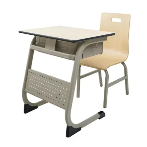 Heavy Duty Modern Library Furniture Solid Wood Construction Quiet Glides Peaceful Study Training Chairs School Gym Furniture