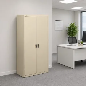 Heavy Duty Modern Powder Coated Steel Storage Cabinet Lockable Metal File Cabinet for Home Office & Warehouse
