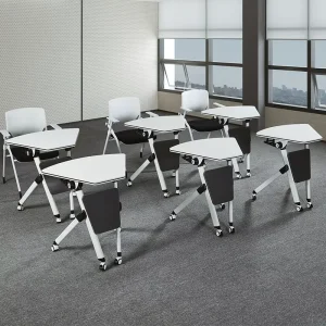 Heavy-Duty Office & School Folding Training Table with Adjustable Height Durable Frame and Modern Design for Training Centers