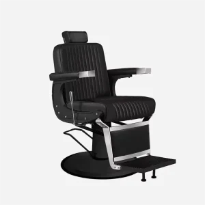 Heavy Duty Reclining Barber Chair Hydraulic Pump PU Leather Barber Chair with Sponge Padding