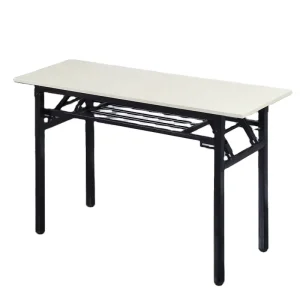 Heavy Duty Rectangular Folding Training Table Portable Multipurpose Desk Sturdy Wooden Frame Eco Friendly Oak Meeting Classroom