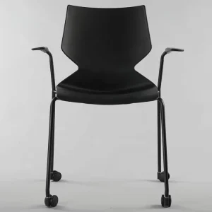 Heavy Duty Stackable Ergonomic Office Arm Chair for Home and Hotel Use