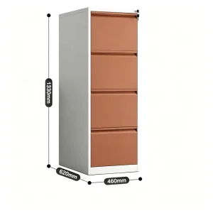 Heavy Duty Steel File Drawer Cabinet with Built In Anti Tilt Mechanism for Stable and Safe Office Use