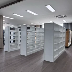 Heavy Duty Steel Library Shelving System Metal Book Rack for Archive and Reading Areas
