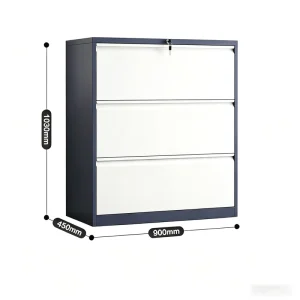 Heavy Gauge Steel File Cabinet with Secure Lock System for Organizing Important Documents