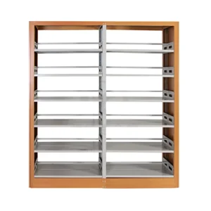 Heavy Load Book Shelf Metal School Library Furniture Solid Steel Frame for Campus Teaching Materials Storage