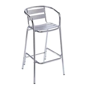 Heavy duty stackable restaurant modern aluminum bar stool