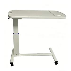 Height Adjustable Class II Overbed Patient Eating Food Trolley Swivel Caster Wheels Movable Medical Hospital Bedside Table 1