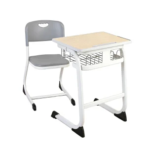 Height Adjustable Comfortable Ergonomic Steel Primary High School Classroom Student Desk and Chair Set