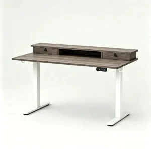 Height Adjustable Electric Office Desk Motorized Sit Stand Ergonomic Computer Workstation for Home Office Bedroom