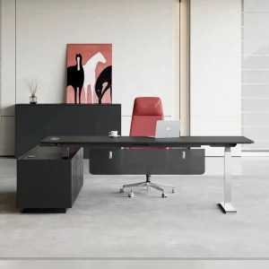 Height Adjustable Executive Manager’s Office Desk Personalized Designed Furniture for Boss’s Private Space