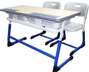 Height Adjustable School Furniture Table and Chair With Competitive Price in School Sets