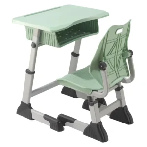 Height Adjustable Steel Frame Stackable Middle School Classroom Furniture Custom Logo Student Desk and Chair