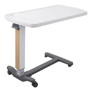 Height Adjustable Wooden Table Hospital Table Patient Dining Table