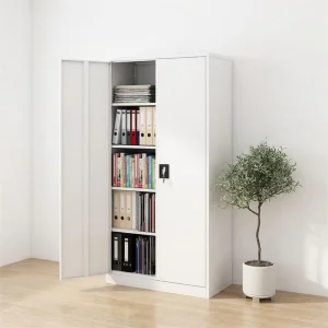High Anti Theft Lightning Lock Steel Document Storage Cabinet Adjustable Shelves Customized for Office Project