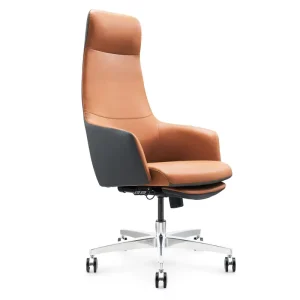 High Back Boss Office Chair Genuine with Quilted Backrest Soft Armrest Pads for Elbow Comfort Suitable for Executive Offices