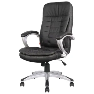 High Back Ergonomic Boss Chair Height Adjustable PU Leather Swivel Office Chair