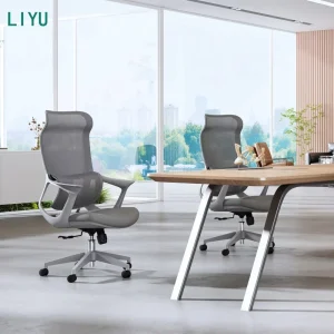 High Back Ergonomic Mesh Office Chair with Adjustable Headrest and Lumbar Support Executive Swivel Computer Desk Chair