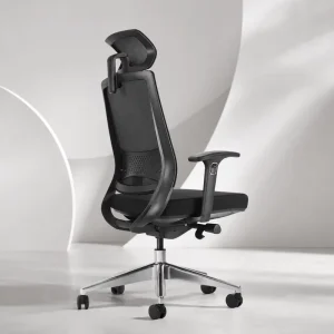 High Back Ergonomic Office Chair Manufacturer with Adjustable Headrest 2D Armrests Sliding Seat Aluminum Base for Bulk Orders