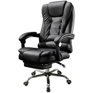 High Back Executive BOSS Office Chair Adjustable PU Leather Ergonomic Office Work Chair with Wheels