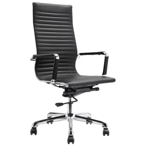 High Back Executive Boss Faux Leather Office Chair Swivel Chair Adjustable Leather Chair