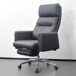 High Back Executive Office Chair Comfortable Ergonomic Leather Swivel Adjustable Height Rocking Function Home Office