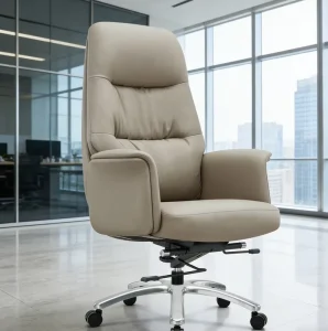 High-Back Executive Office Chair Ergonomic Lift Swivel Design for Home or Work Traditional Style