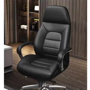 High Back Height Adjustable Ergonomic Leather Office Chair Executive Computer Chair