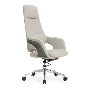 High Back Leather Executive Office Chair Modern Adjustable Swivel Lift Chair for CEO Manager