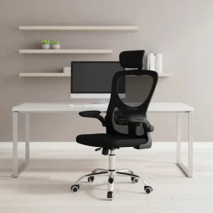 High Back Mesh Ergonomic Office Chair Adjustable Swivel Desk Chair With Headrest for Home Office