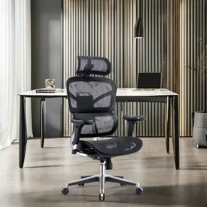 High Back New Style Design Comfortable Rotating Lumbar Support Ergonomic Full Taiwan Mesh Office Match Boss Working Table Chairs
