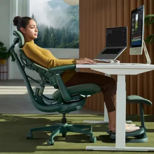 High Back Office Chair with Integrated Lumbar Support and Reclining Function Gaming Chair