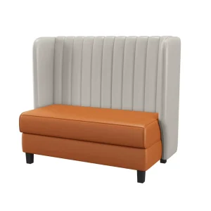 High Back Restaurant Banquette Leather Bench Booth Seating