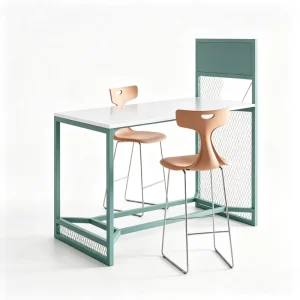 High Bar Table Standing Desk and Communal High Table Commercially designed for Open Office Bar Area Customizable Dimensions