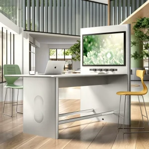 High Bar Table Standing Desk and Communal High Table with Commercial style Design for Open Office Bar Area Custom built Option