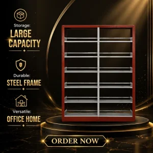 High Bearing Book Shelf Metal Library Bookshelf Thick Steel Shelf for Library Mass Book Classified Placement