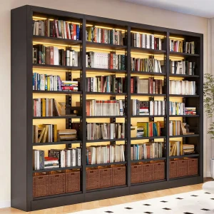 High Capacity Metal Library Shelving Unit Custom Steel Bookshelf for Library Bookstore
