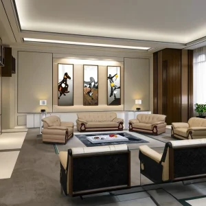 High Classics Executive Office Sofa Set Modern European Style Sectional Modular Sofa for Apartment and Hotel Commercial Use