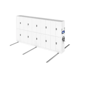 High Density Compact Mobile Filing Shelving Storage System Bank Hospital Library Archive Mechanical Mobile Compactor