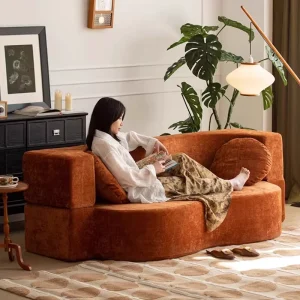High Density Foam Fabric Reclining Sofa Bed for VillaLiving Room Furniture