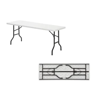 High Density Polyethylene Plastic Folding Conference Table 180 Cm 2 3 Person Adult Study Table Training School Lightweight Hotel