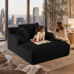High Density Sponge White Corduroy Hotel Grade Vacuum Compressed Sofa Bed