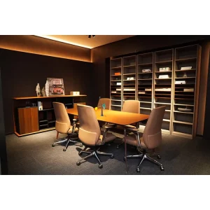 High End 6 Person Meeting Room Office Table Convenient Contemporary Conference Table